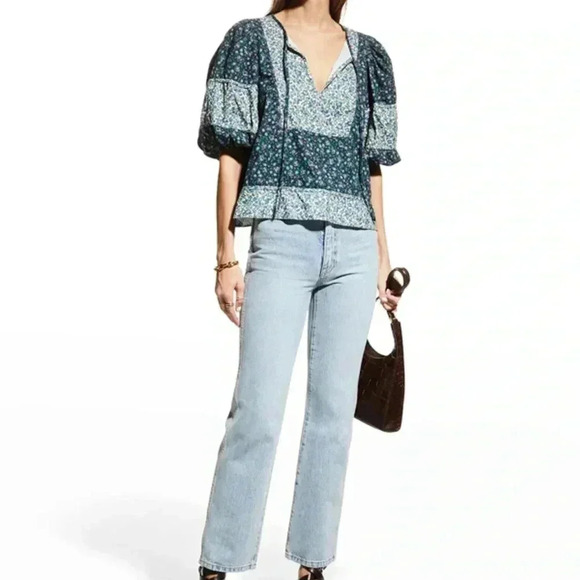 The Great The Maiden Floral Cotton Corduroy Top size medium